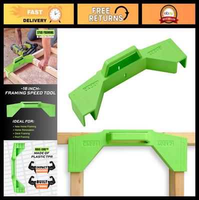 16'' Framing Spacing Tool - 16 Inch On-Center Stud Master, Durable TPR Material