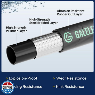 #ad #ad GALELEOPARD 3 8quot; Pressure Washer Hose 50FT 4800PSI with 3 8 Inch Quick Connec... $71.99