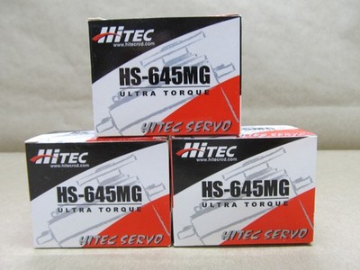 Three HiTec HS-645MG Ultra Torque Servos