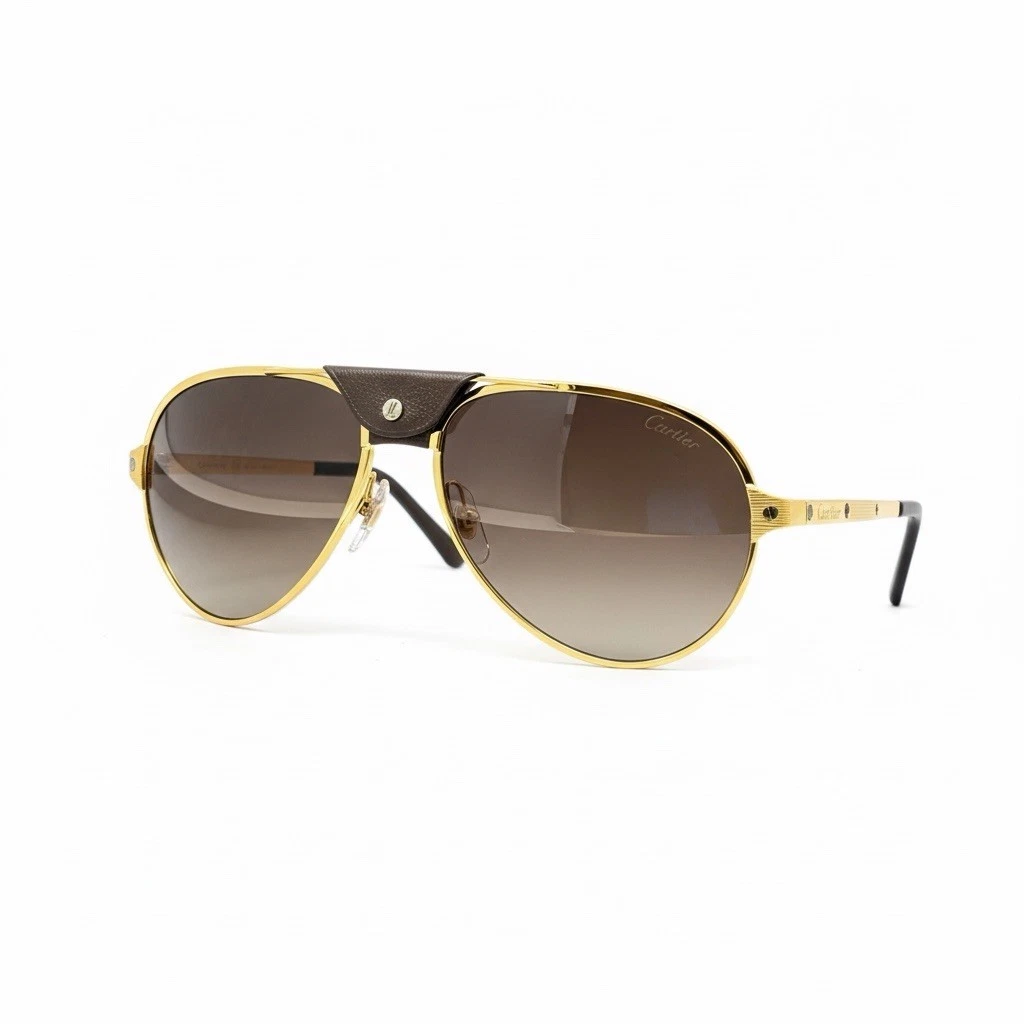 Cartier Gold Aviator Sunglasses for Men for sale | eBay