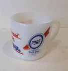 Pure Truck Stops Vintage Milk Glass Coffee Cup Mug