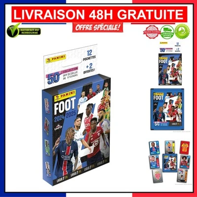PANINI Football 2024-2025 : Blister 12 Pochettes + 2 Offertes - Édition Colle... - Photo 1/4