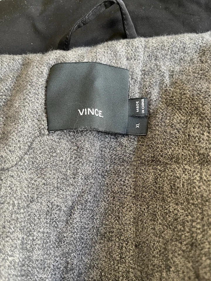 Chaqueta Vince Hombre Negra Peso Medio Talla XL Foto 3 de 4