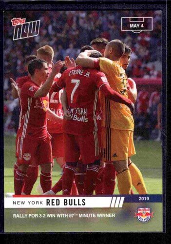 Image via eBay listing New York Red Bulls - MLS TOPPS NOW® Card 35 - Print Run: 46