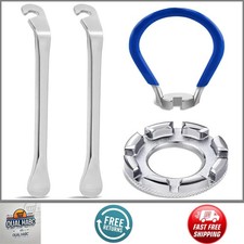 Universal Forged Steel Bicycle Spoke Wrench Rim True Wheel Tension Tool 4pc