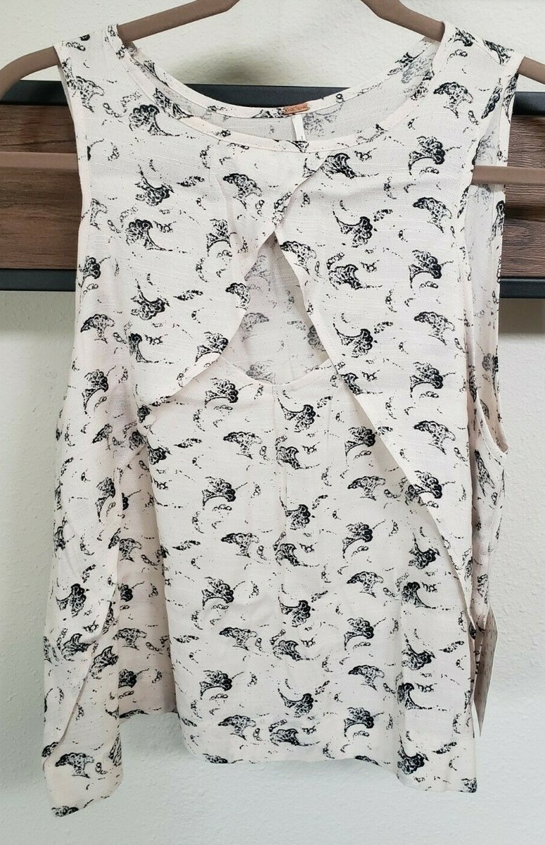Combo Top Sans Manches Imprimé Free People Taille XS - Nouveau Avec étiquette - Look Bohème
