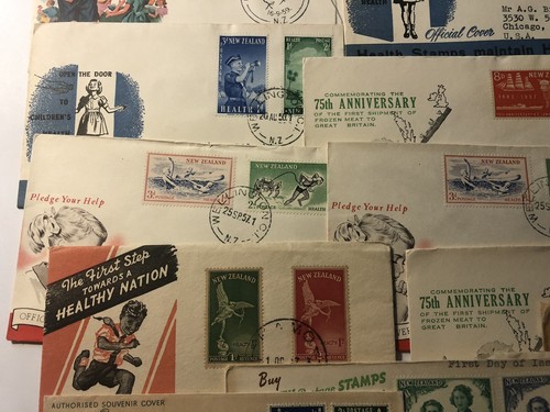 NEW ZEALAND STAMPS ON COVERS LOT 1950'S - Picture 4 of 9