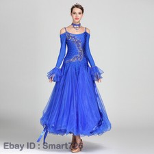 Women V-Back Standard Dance Dress Ballroom Competition Dresses Tango Dance Wear
