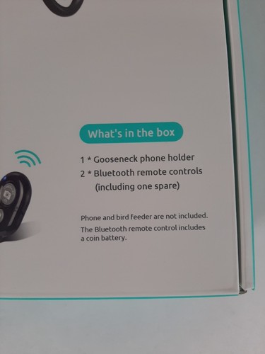 Birdfy Photo Kit for Bird Feeder, Phone Holder & 2-Bluetooth Remote Controls - Photo 8 sur 9