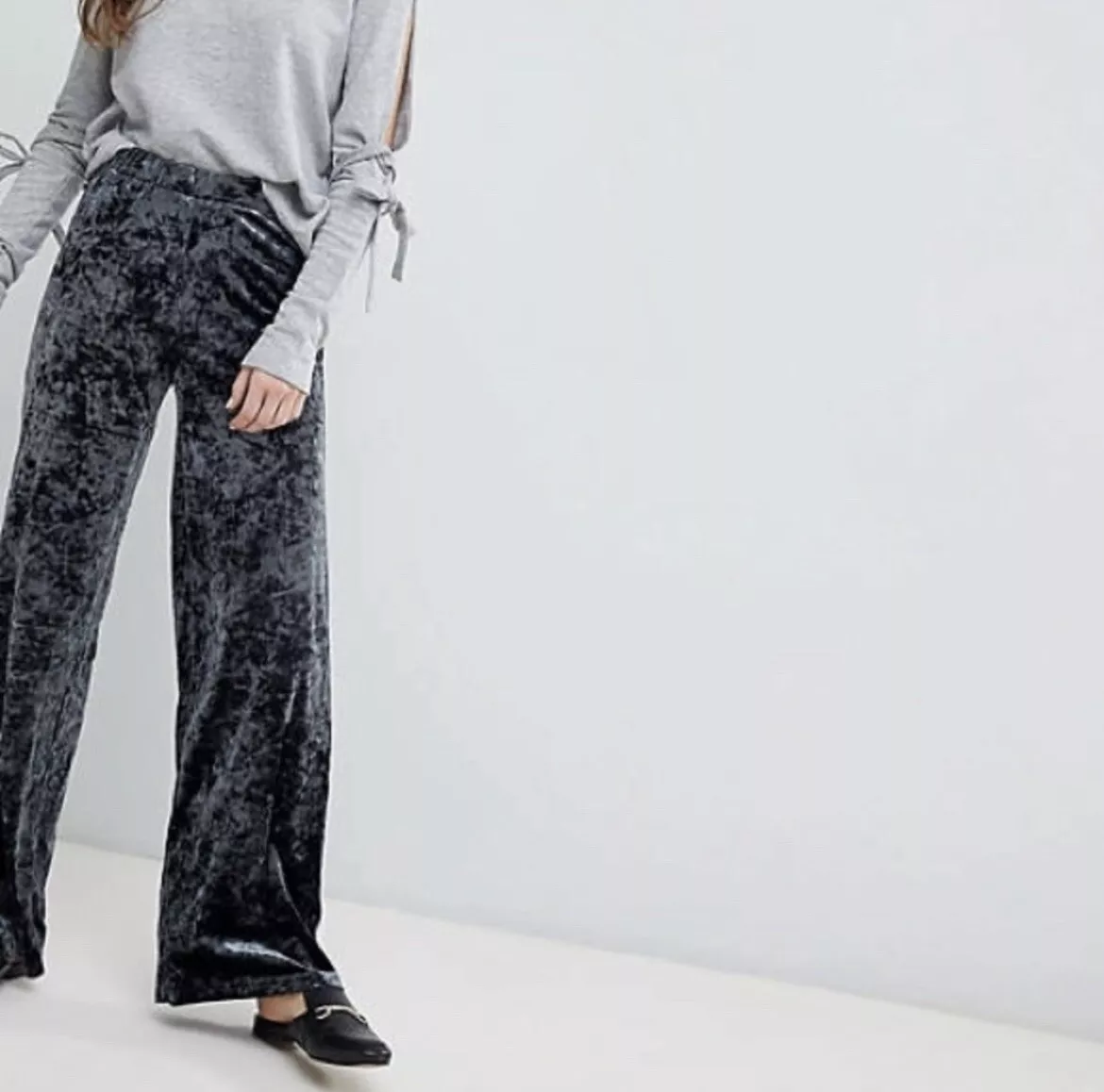 Velvet clearance pants zara