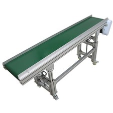 70.9″x15.7″ Belt Inclined Conveyor PVC Conveyor Belt Height&Speed Adjustable110V