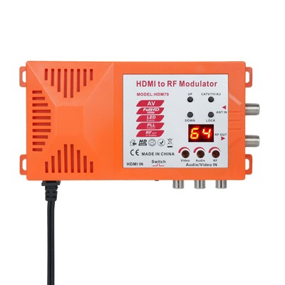 TV/AV to  Modulator Coaxial  Converter  w/ & Channel Switch N0O4