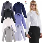 Uneek Ladies Pinpoint Oxford Full Long Sleeve Shirt Womens Formal Office Blouse