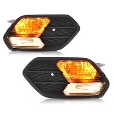 Pair Front Turn Signal Lamp Fog Lights Wbulbs For Ford Escape Kuga 2017-2019 Pair Front Turn Signal Lamp Fog Lights Wbulbs For Ford Escape Kuga 2017-2019