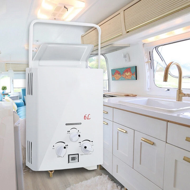 Portable LPG Propane Gas Hot Water Heater 6L Tankless Instant Boiler  Outdoor RV | eBay