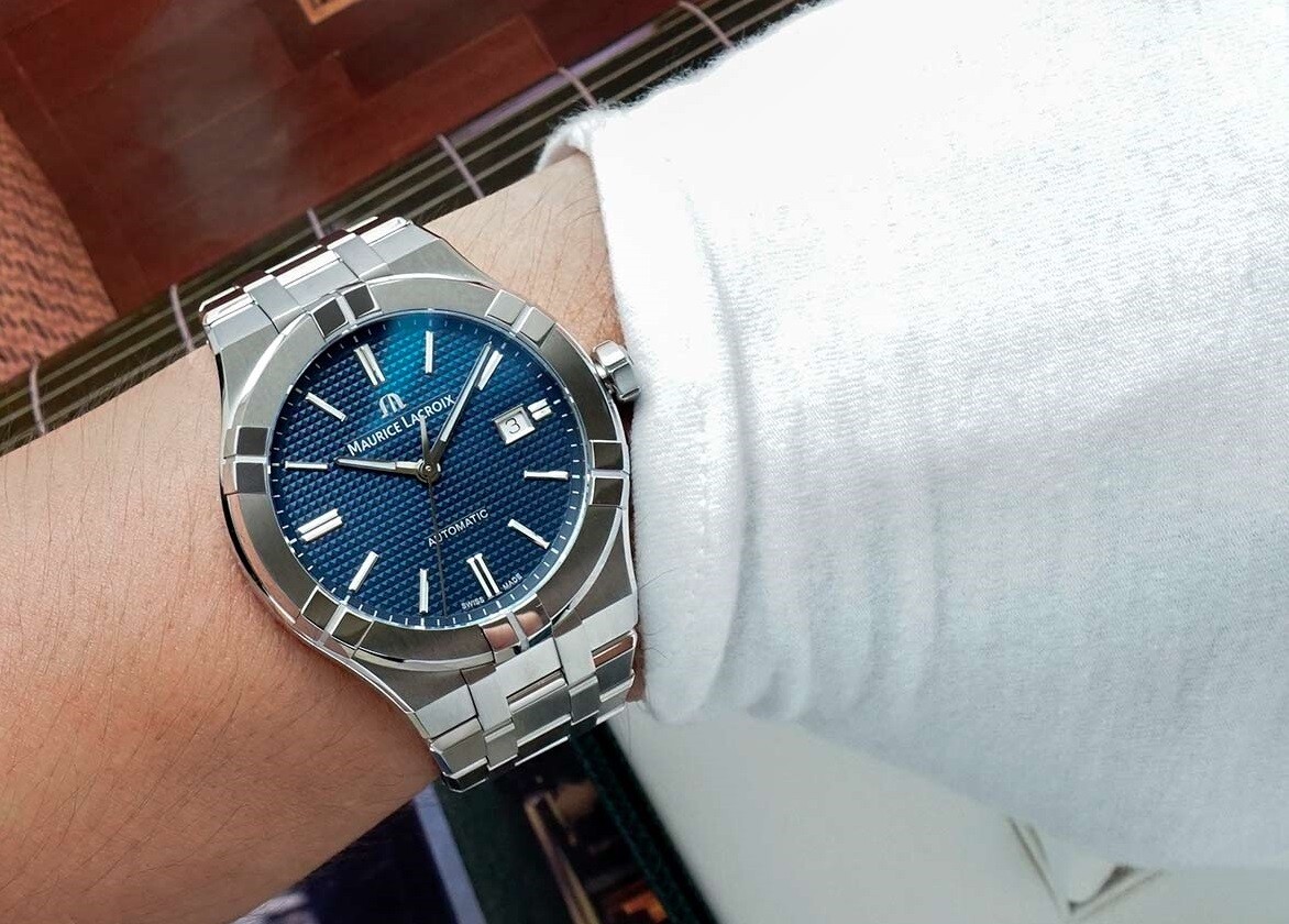 Maurice Lacroix Aikon Automatic 42mm - AI6008-SS00F-430-C | eBay