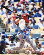 DAVID DEJESUS LOS ANGELES ANGELS SIGNED AUTOGRAPHED 8X10 PHOTO W/COA