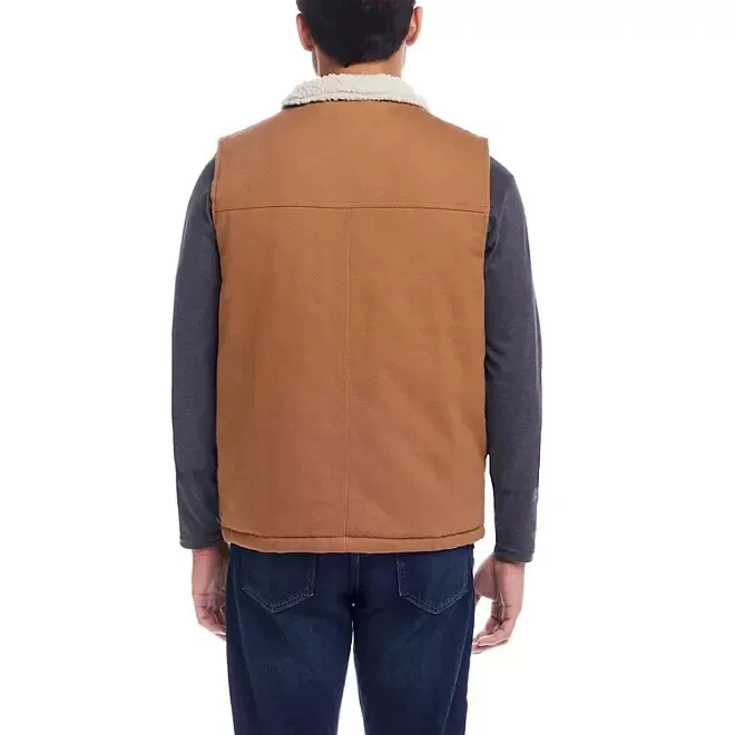 WP Weatherproof Men's Workwear Vest Size S Harvest Tan/Natural Sherpa image 2