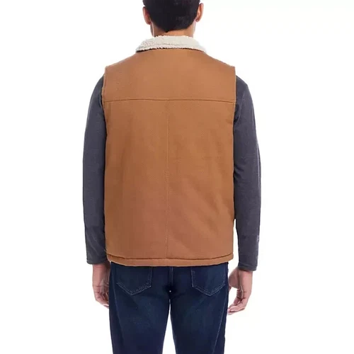 WP Weatherproof Men's Workwear Vest Size S Harvest Tan/Natural Sherpa image 2