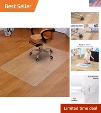 36"x48" Transparent Desk Chair Mat - Flexible Floor Protector for Hard Surfaces