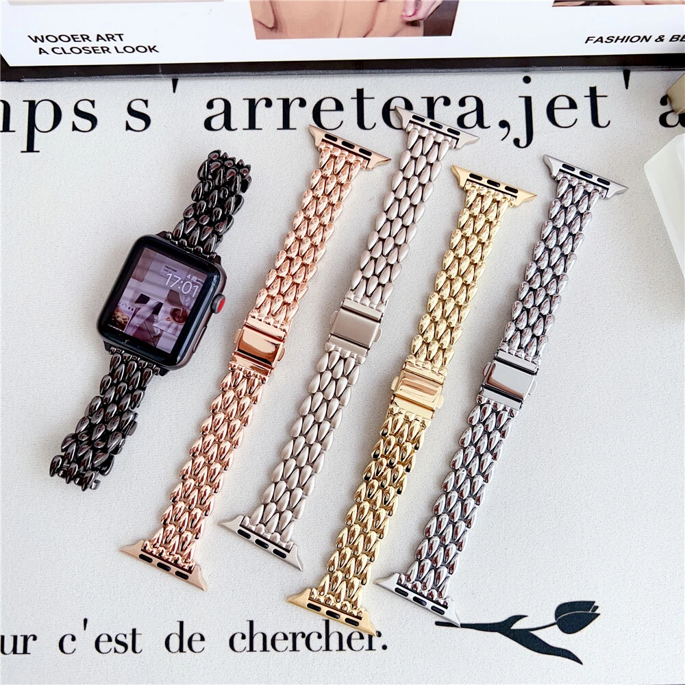 For Apple Watch 9 8 7 6 5 SE Ultra 2 Women Bracelet Strap Band 40 44 41 45 49mm