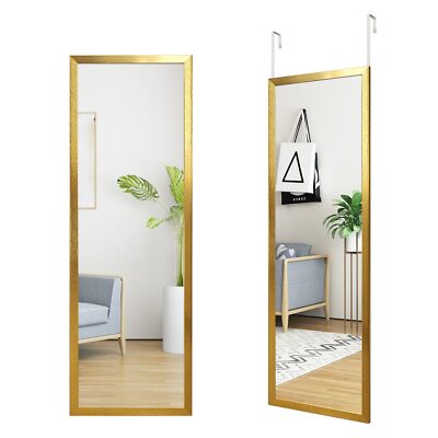 48'' X 16'' Over The Door Mirror Full Length Wall Mirror Hanging Door Mirror Bed