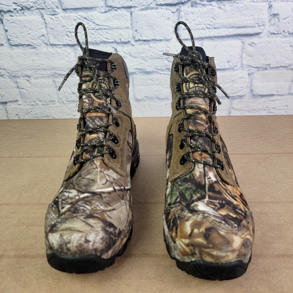 Irish Setter Red Wing 4833 Scent Ban Hunting Camo 8" Boots Men's Size 13 D EUC - Image 2 of 4