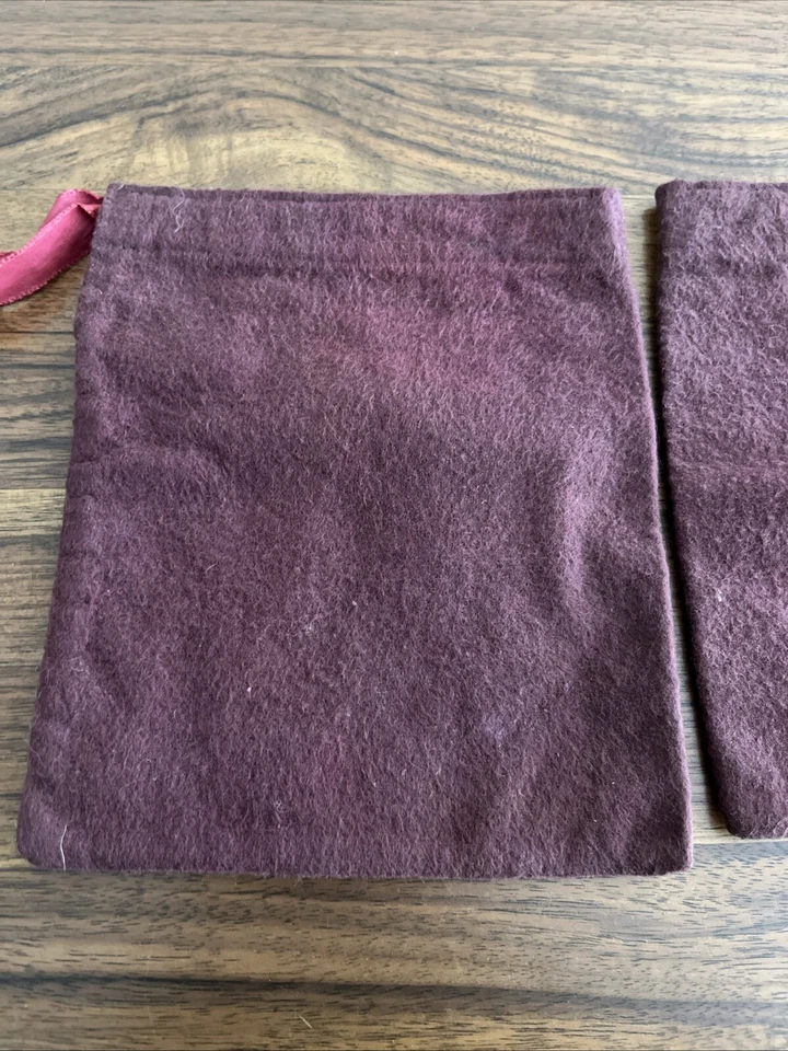 "Bolsas de plata antideslustre Shreve & Co San Francisco de colección dos 4 X 6""" Foto 3 de 3