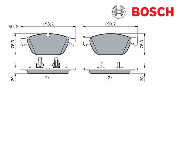 Bremsbelagsatz, Scheibenbremse Bosch 0986494988 FüR Audi A8-image