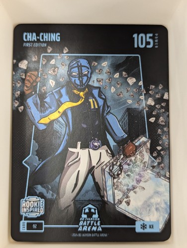 BO JACKSON BATTLE ARENA - ICE - First Edition CHA-CHING #92 Jackson Chourio