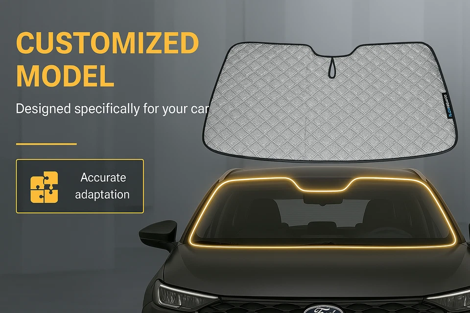 Parasol parabrisas de 6 capas gruesas para Mazda CX-3 15-25 protección UV premium Foto 4 de 4