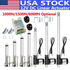 US Electric Linear Actuator Cylinder Lift 50-450mm DC 12V 1000N 1500N 6000N Lift