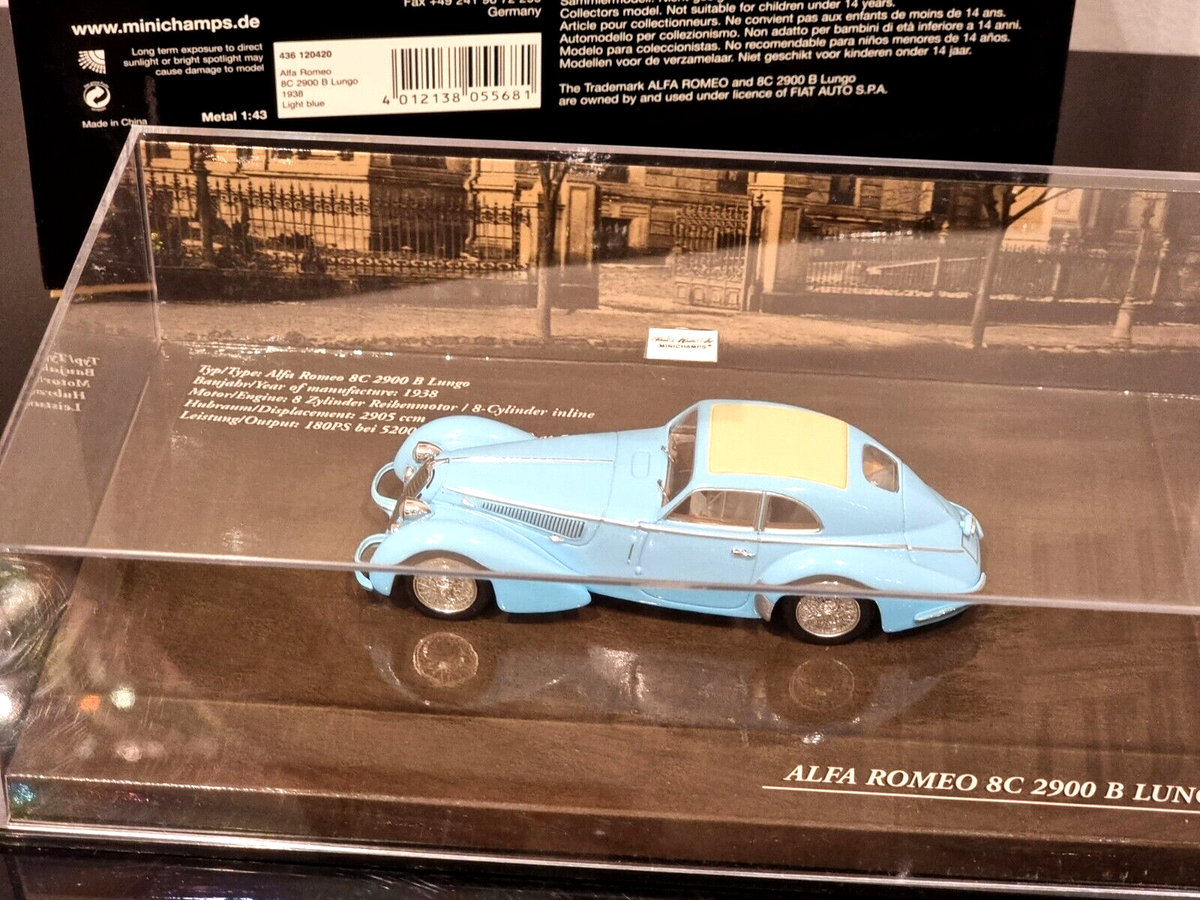 ミニカー MINICHAMPS Alfa Romeo 8C 2900 B Lungo Minichamps 1:18 Alfa Romeo 8C 2900 B Lungo Year 1938 black