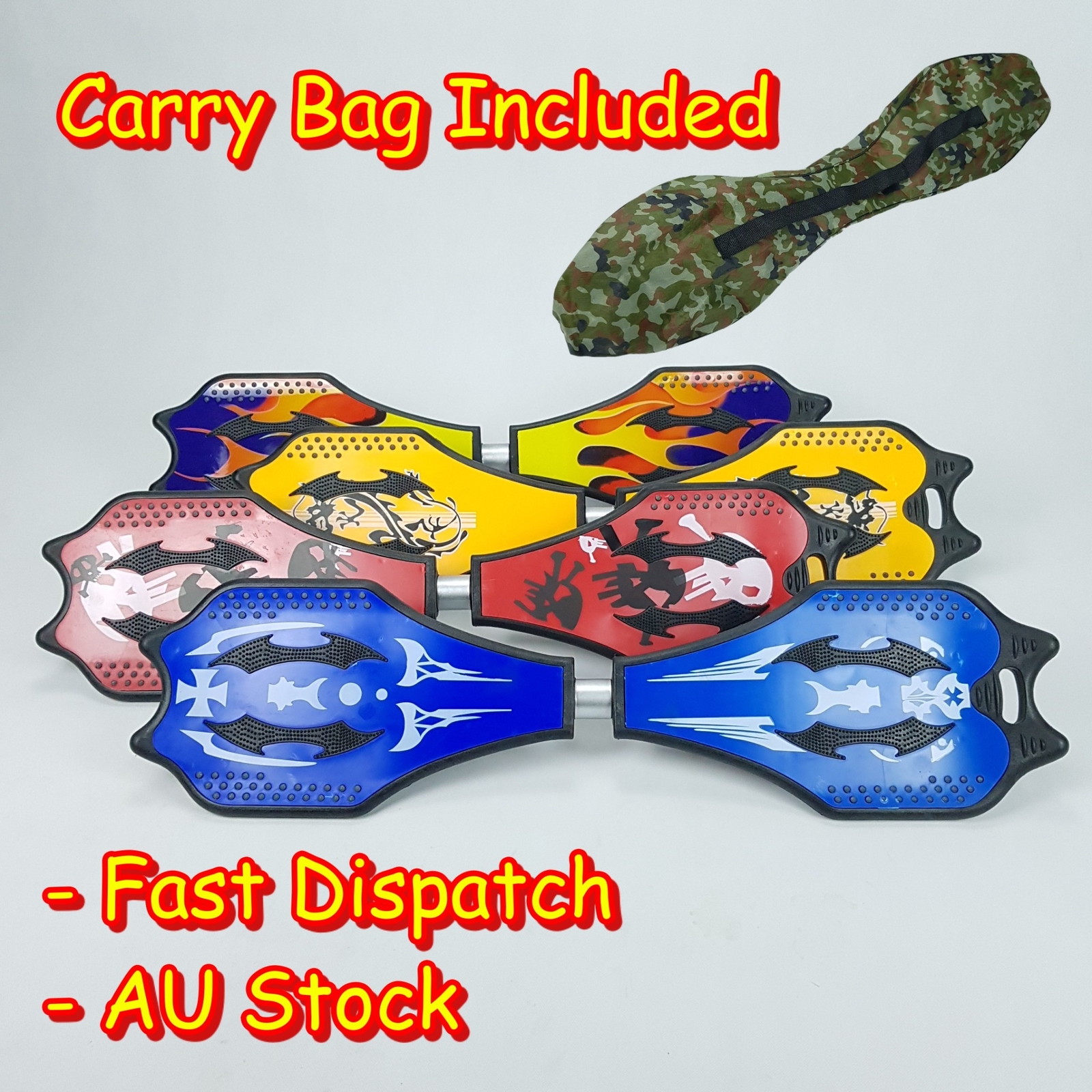 Ripstik Wave Board Skateboard Caster Ripstick Surfing Twist 2 Wheels