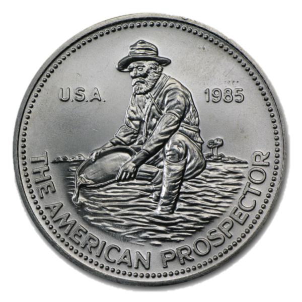 【新品未使用】希少 レア ドラァグクイーン Arsenic&Apple Pie社 Vintage 1985 Engelhard American Prospector - 1 oz .999 Fine Silver