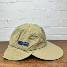 Vtg Columbia Sun Hat Neck Flap Cover Size Medium Made in USA Tan