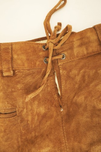 Kurze leichte Lederhose Landhaus C&A Oktoberfest Stickerei guter Zustand Gr.52 - Bild 5 von 10