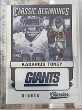 2021 Classics H2 Premium Beginnings Silver #CB-KT Kadarius Toney NY Giants NFL