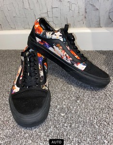 custom black vans