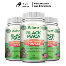 Black Maca Highest Potency Available 1000 mg Supports Desire and Stamina energy