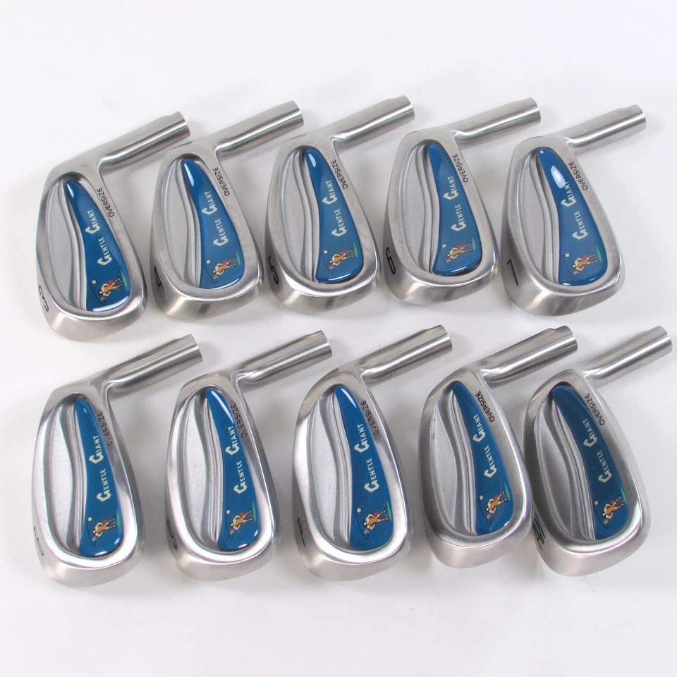 LOT of 10 Gentle Giant Golf Club Heads Complete Set 3-PW, AW, SW