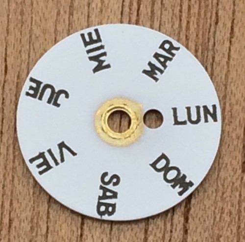 Pièce De Montre - Disque De Date Pour Lorsa P75/P65 - Neuf Sans Boîte