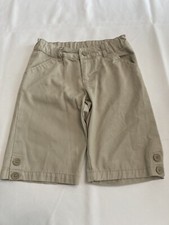 Girls Khaki/Beige School Uniform Shorts Size 8