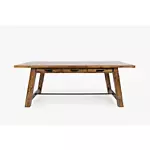 Distressed Industrial 82" Trestle Dining Table