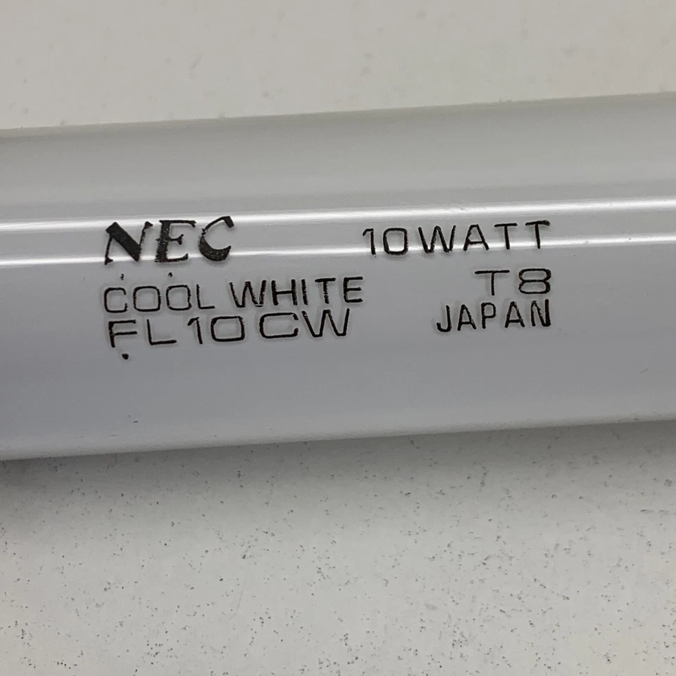 NEC F10CW Fluorescent 10-Watt 14" Lamp Light Bulb 10W Cool White, Made in Japan - Image 3 of 4