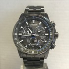 Citizen Herren Eco Drive A-T Alarm Chrono Radio Controlled ION PVD Armband Uhr