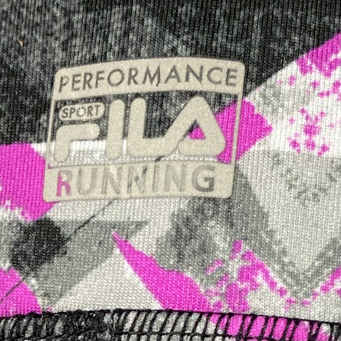 Leggings da corsa sportivi Filas taglia L forma geometrica