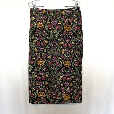VTG Whimsigoth Midi Skirt Floral 10P Boho Cottage Goblin Romantic Fairy Grunge
