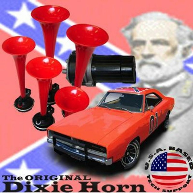 DIXIE Musical Air Horn Kit GENERAL LEE Dukes of Hazard Hazzard Car Truck SUV RV