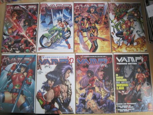 Vampirella 's VAMPI :2000 series by Kevin LAU. Issues 8,9,10,12,13,13,15,Preview - Imagen 1 de 1
